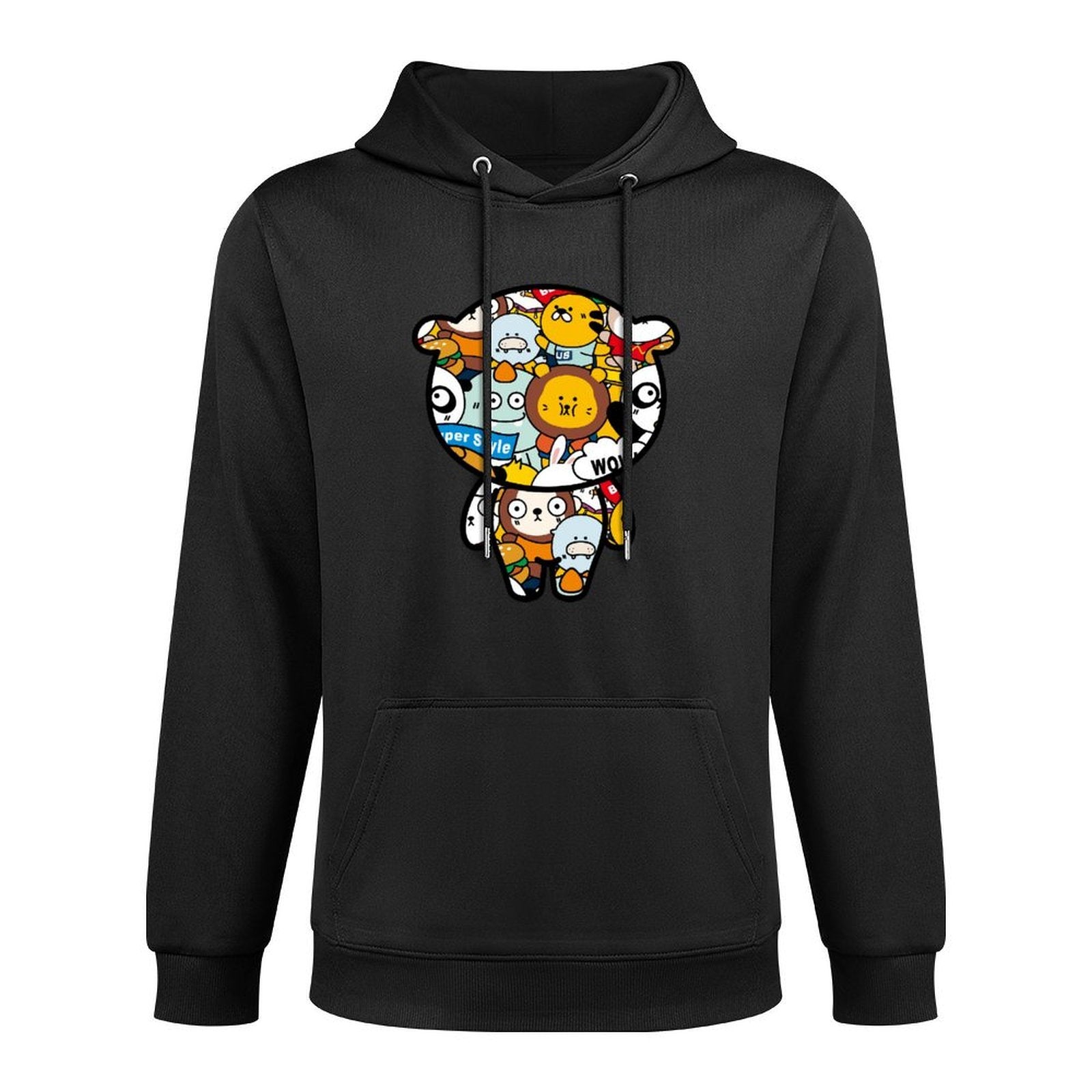 Front Graphic HoodiesLong Lasting Shrink-Resistant